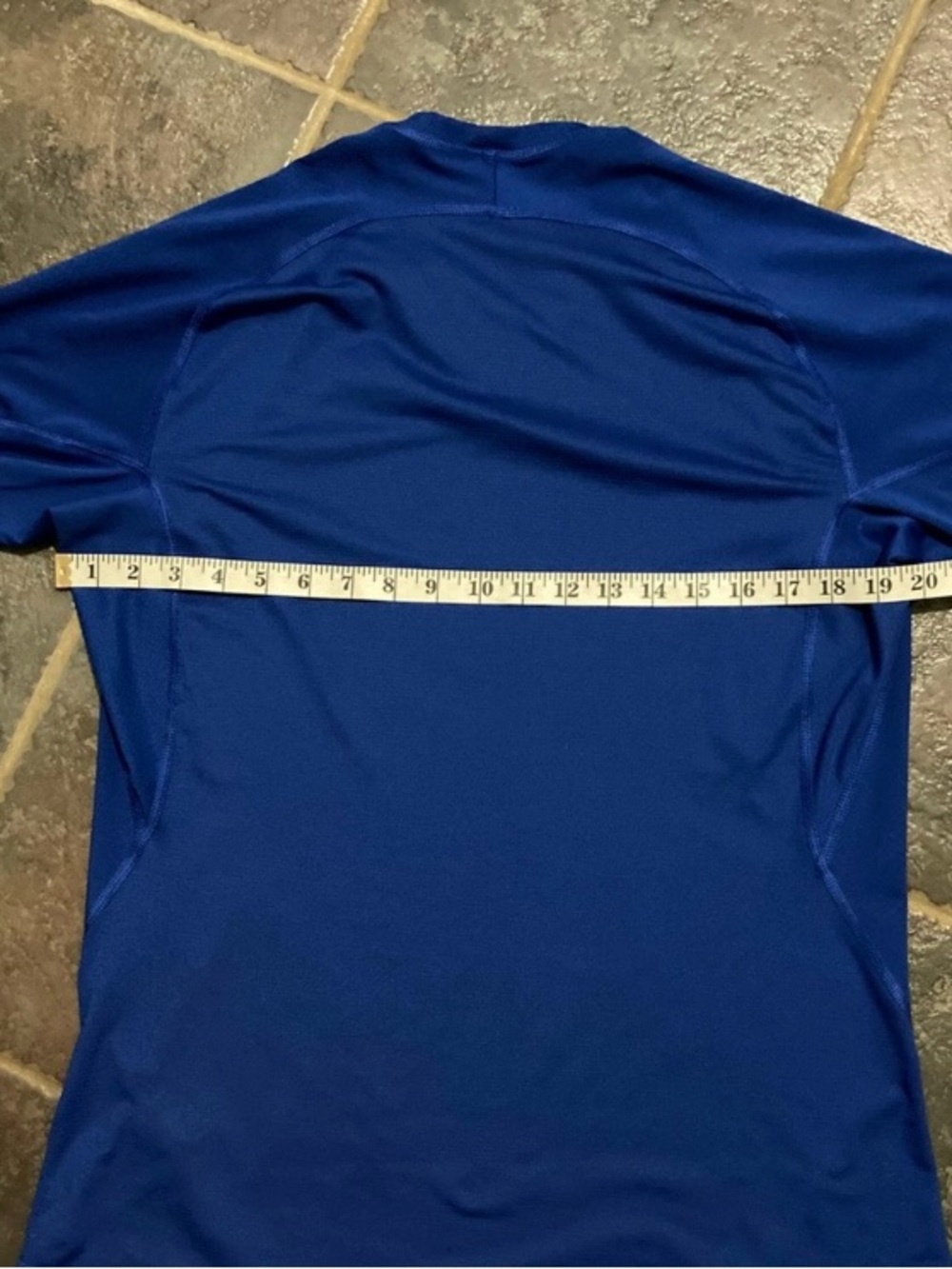 adidas Blue Performance Short-Sleeve Compression Training Shirt Size XL - Picture 6 of 8
